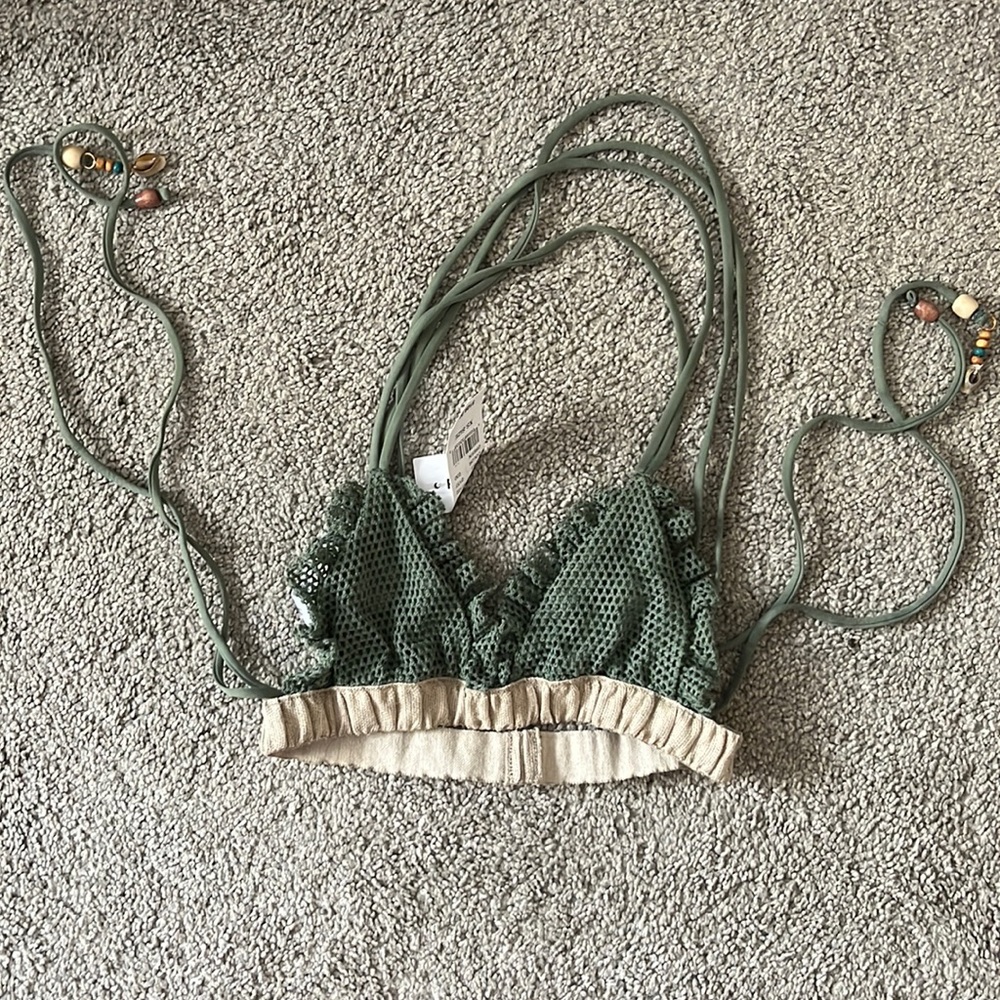 Blue life bathing suit top. Xs. Never worn. Super cute!